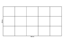 Filet de gabion 500x300 mm, maille 100x100 mm