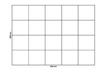 Filet de gabion 500x400 mm, maille 100x100 mm