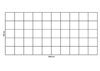 Filet de gabion 1000×500 mm, maille 100x100 mm