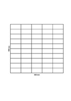 Filet de gabion 500x500 mm, maille 100x50 mm