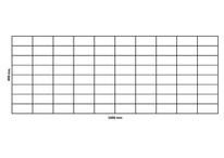 Filet de gabion 1000x400 mm, maille 100x50 mm