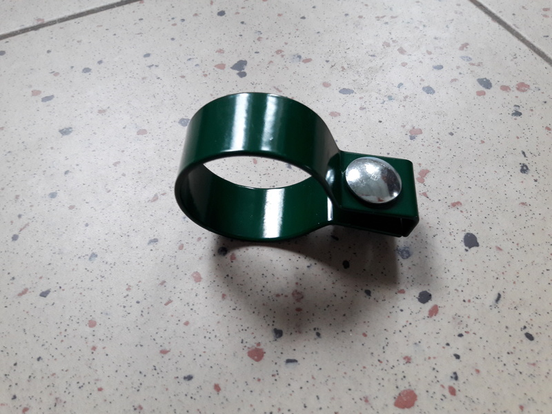 Porte-panneau 3D pour poteau rond - extrémité verte
