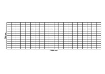 Filet de gabion 2000x700 mm, maille 100x50 mm
