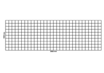 Filet de gabion 3000x1000 mm, maille 100x100 mm