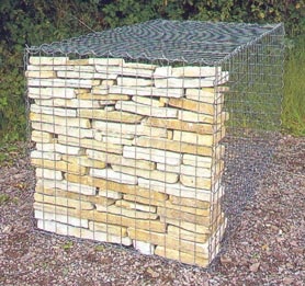 Gabion 1000x1000x1000 mm, maille 100x100 mm
