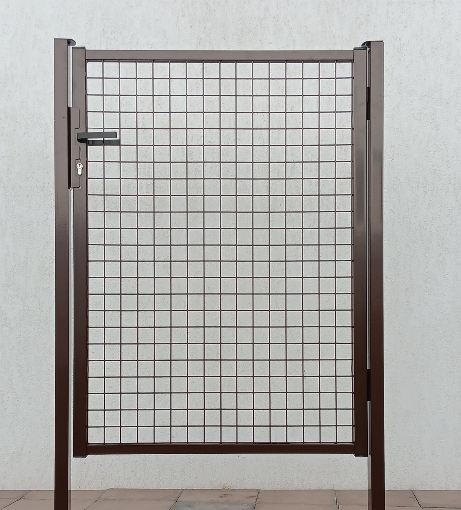Portail de jardin 940x1460 marron - gauche