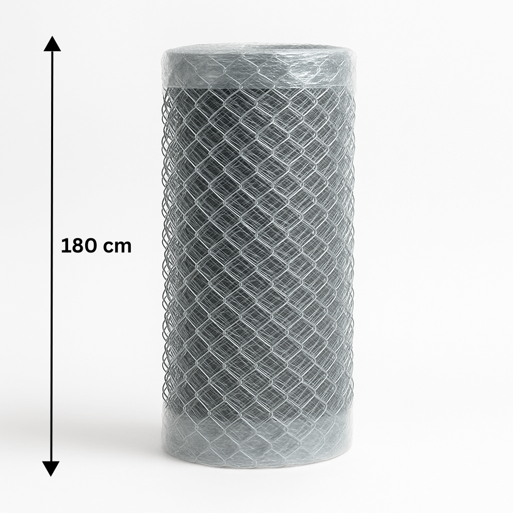 Maille galvanisée 180 cm, rouleau 15 m