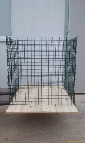 Composteur vert 1x1x1m