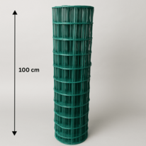 Treillis soudé plastifié Metuje - vert - hauteur 100 cm, maille 100*75 mm, rouleau 25 m