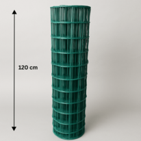 Treillis soudé plastifié Metuje - vert - hauteur 120 cm, maille 100*50 mm, rouleau 25 m