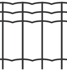 Treillis soudé plastifié Metuje - anthracite - hauteur 180 cm, maille 100*50 mm, rouleau 25 m