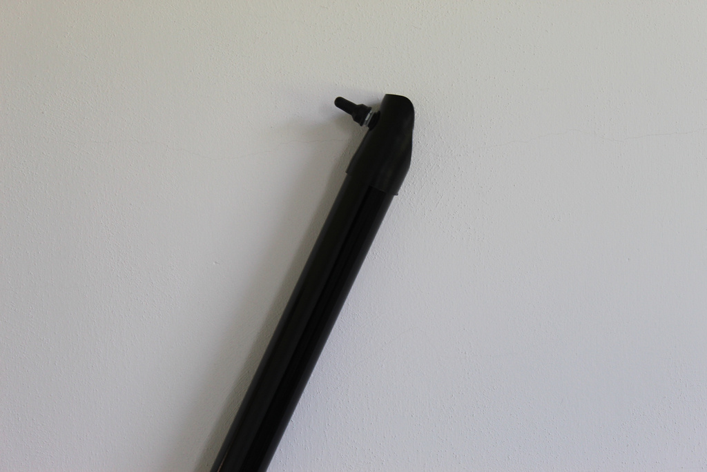 Support droit noir plastifié 38/1500 
