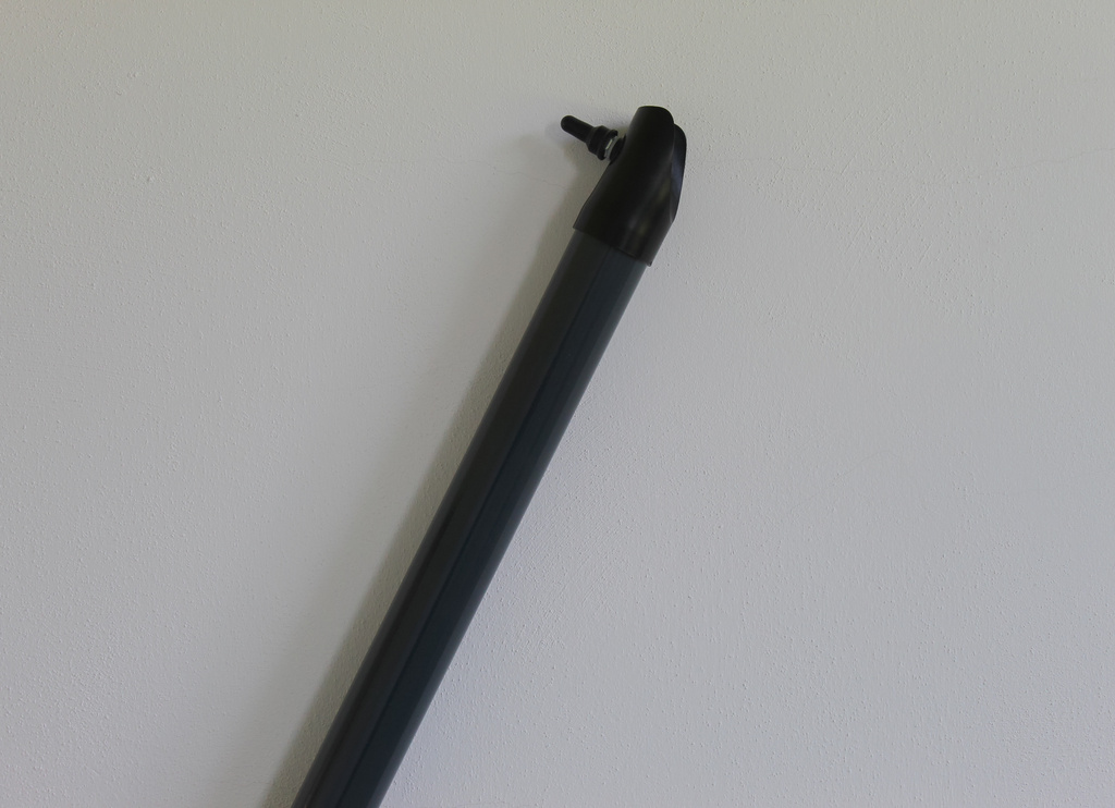 Poteau plastifié anthracite 38/1500
